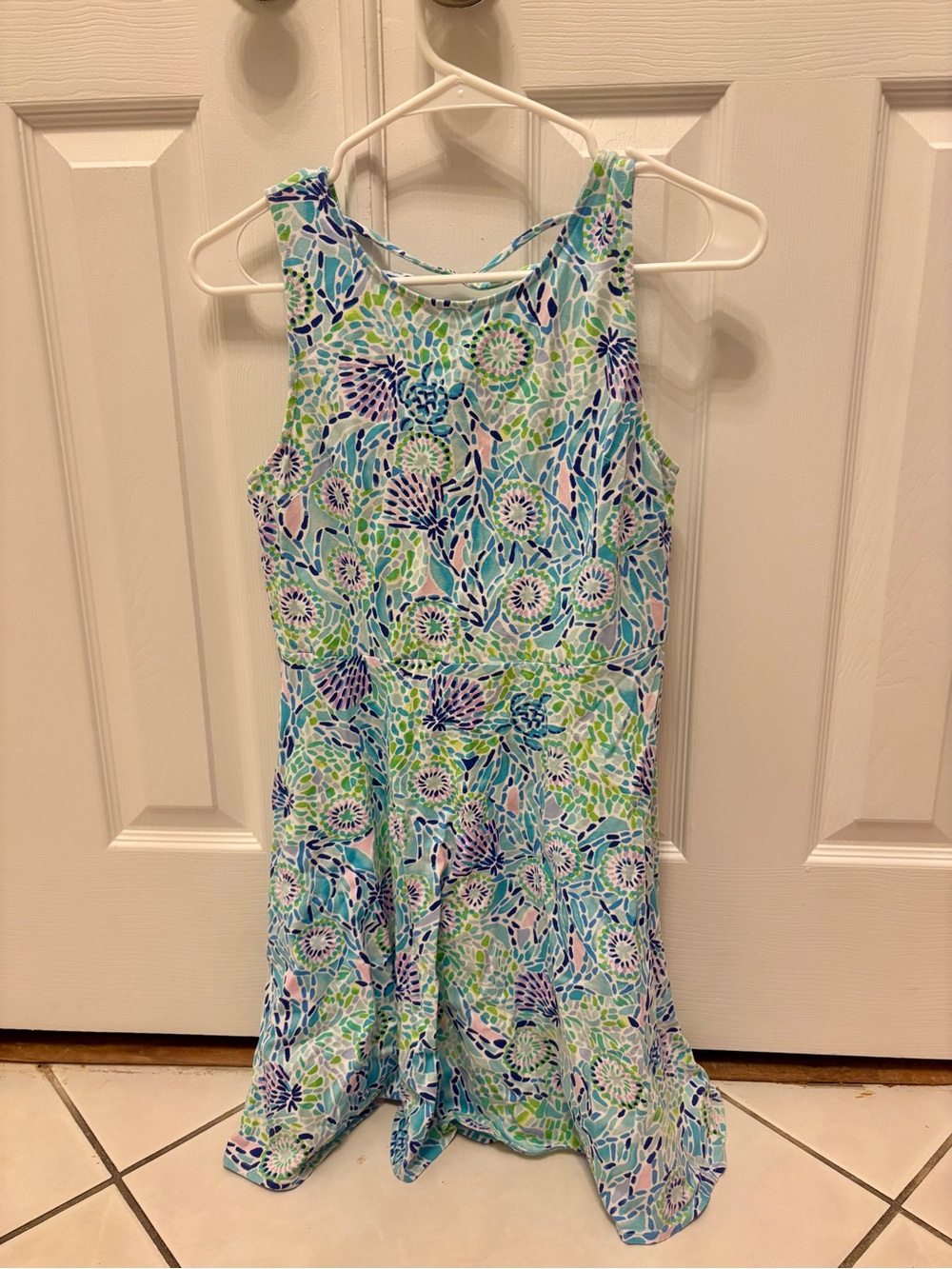 Lilly Pulitzer Girls Tank Dress in Blue, Green, Purple